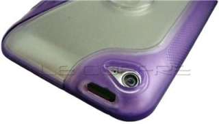 Purple TPU Case Cover Gel S Line for iPod Touch 4 4G  