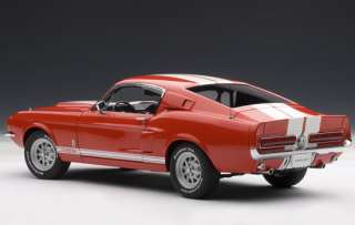 AUTOART MILLENIUM SERIES 1/18 SHELBY MUSTANG GT500 1967   RED WITH 