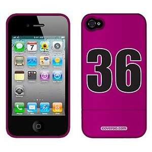  Number 36 on Verizon iPhone 4 Case by Coveroo  Players 