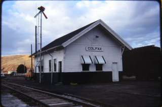 Railroad Slide Union Pacific (UP) Station Colfax WA 1980  