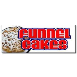  48 FUNNEL CAKES DECAL sticker cake concessions 