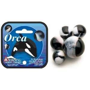 Mega Marbles   ORCA MARBLES NET (1 Shooter Marble, 24 Player Marbles 