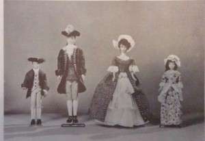 VINTAGE HTF BARBIE COLONIAL ERA DOLL CLOTHES PATTERN  