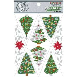  Fundamentals Glitter Cardstock Stickers 4.5X6 Christmas 