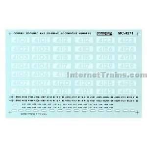   Mini Cal Engine Numbers ONLY for SD70/80MAC Diesels   Conrail   CR
