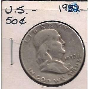 1952 S FRANKLIN HALF DOLLAR NICE CIRCULATED COIN 