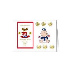 Granddaughter First 4th of July Greeting Card Card Health 
