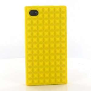 Total 10 Colors]Yellow / Diamond pattern Silicone Case / Cover / Skin 
