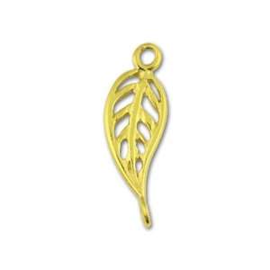  Gold Plated Pewter Leaf Link Arts, Crafts & Sewing