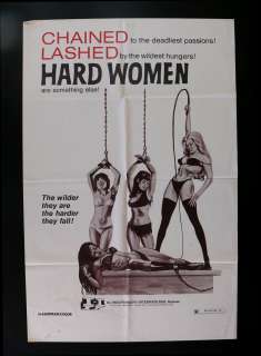 HARD WOMEN * 1SH ORIG EXPLOITATION MOVIE POSTER 1970  