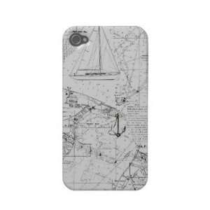  Chart And Sail Iphone 4 Case mate Cases: Cell Phones 
