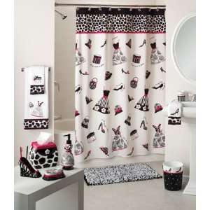  Cosmo   Fabric Shower Curtain