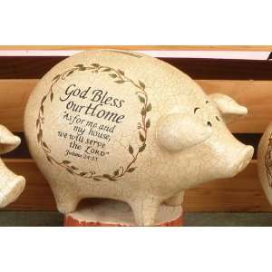   Our Home Inspirational Large Piggy Coin Money Bank: Home & Kitchen
