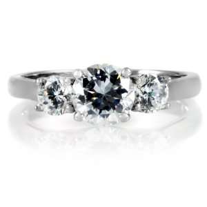  Janes CZ Past Present Future Ring: Jewelry