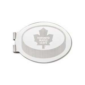   Maple Leafs Silver Plated Laser Engraved Money Clip: Sports & Outdoors