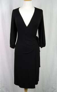 Laundry By Shelli Segal Jersey Wrap Dress In Black   S  