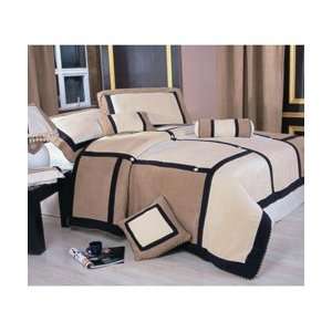  11 Piece Merridia Microsuede Comforter Set King: Home 