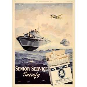  1955 Ad Senior Service Cigarettes John S. Smith Ship 