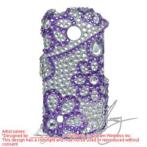 LG Cosmos Touch VN270 Purple Lace Diamond Cover Case  