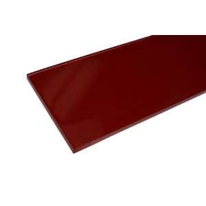  Loft Cherry Red Polished 4X12 Glass Tile