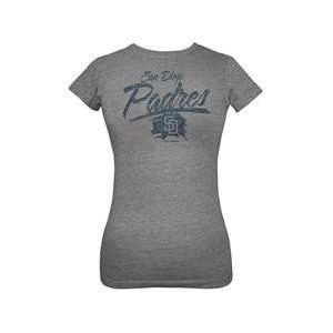  San Diego Padres Womens Triblend Crew T Shirt by 5th 
