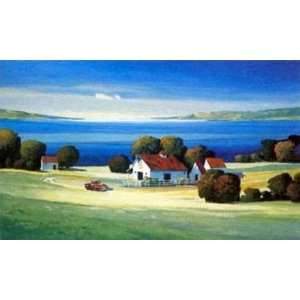  Max Hayslette 35W by 21H  Barns on Gamble Bay CANVAS 