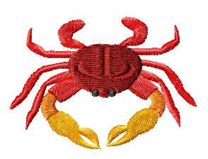 Sea Crab Machine Embroidery Design
