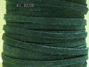 BLUE Suede Leather 1/8 Lace Cord NEW 25 yd CRAFT  