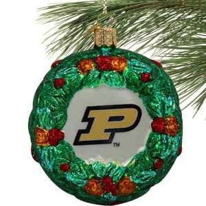  Purdue Boilermakers Glass Wreath Ornament: Sports 