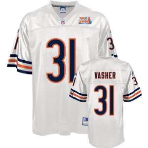 Nathan Vasher White Reebok Super Bowl XLI Chicago Bears Jersey  