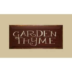   SaltBox Gifts G818GTY 8 x 18 Garden Thyme Sign: Patio, Lawn & Garden