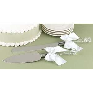  Personalized Cake Knife and Server Set To Thee I Wed (1 