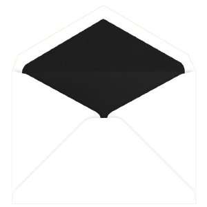  Inner Wedding Envelopes   Tiffany White Black Lined (50 