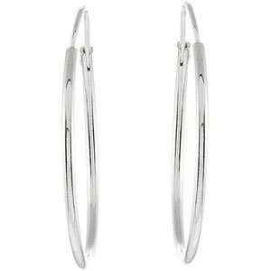  Sterling Silver Pair 24.00 Hoop Earrings Jewelry
