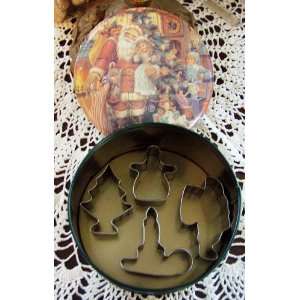  Christmas Cookie Cutter Set & Decorative Tin Everything 
