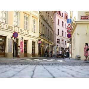  Street Scene in Stare Mesto, Prague, Czech Republic 