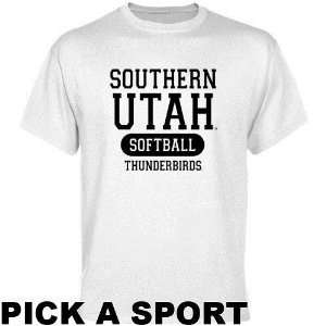  Southern Utah Thunderbirds White Custom Sport T shirt   (X 