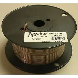  20AWG Clear Speaker Wire 100 Roll: Car Electronics