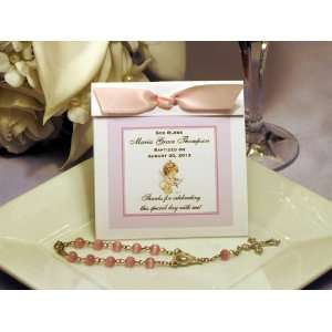  Christening Rosary Favors   Personalized Wrap Health 