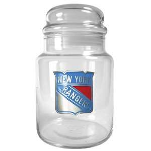    New York Rangers NHL 31oz Glass Candy Jar