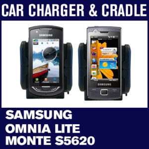 Samsung Omnia Lite S5620 Car Charger & Cradle Holder  