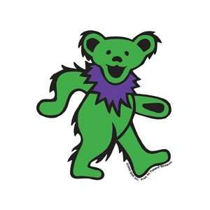  Grateful Dead   Small Green Dancing Bear   Sticker / Decal 