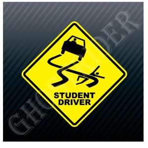  Student Driver Warning Caution Sign Car Trucks Sticker 