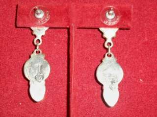 GR Circle JW Navajo ONYX Sterling Silver Post Earrings  