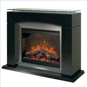   Symphony Ovation Laguna Free Standing Electric Fireplace in Black
