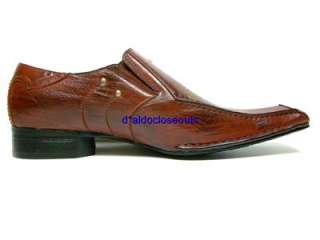 ALDO Mens Brown Dress Casual Designer Shoes Loafers  