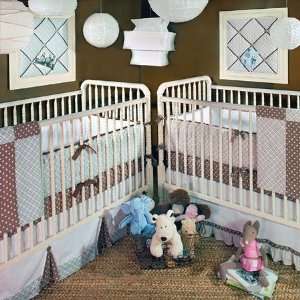  Harlequin Baby in Blue Crib Blanket: Baby