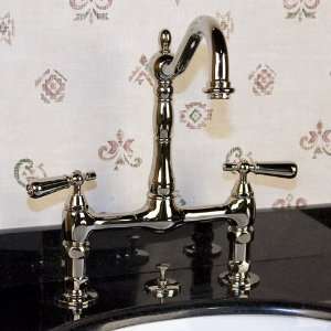   Faucet with Metal Lever Handles   Oil Rubbed Bronze