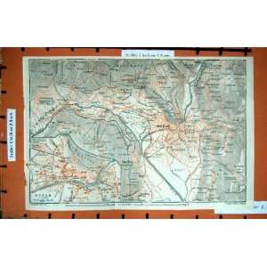   MAP 1927 TYROL PLAN MERAN MARLING PARTSCHINS UNTERMAIS