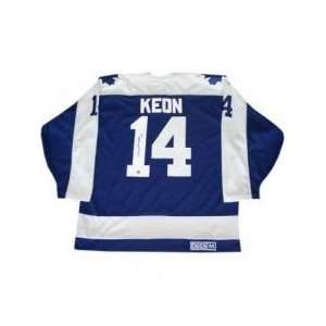  Dave Keon Autographed/Hand Signed Replica Jersey Sports 